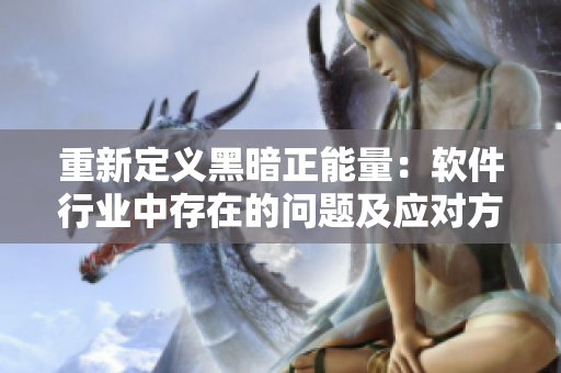 重新定义黑暗正能量：软件行业中存在的问题及应对方案