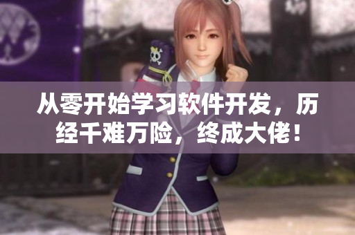 从零开始学习软件开发,历经千难万险,终成大佬! 从零开始学习软件开发,历经千难万险,终成大佬!