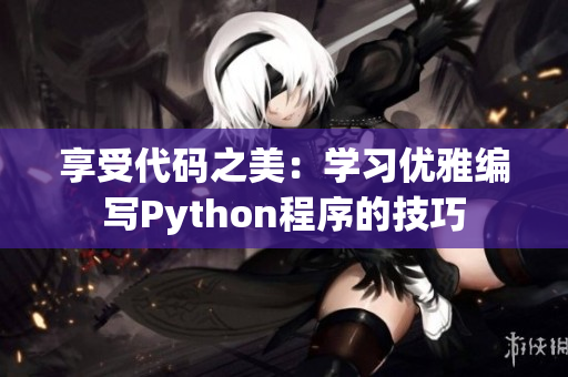 享受代码之美：学习优雅编写Python程序的技巧