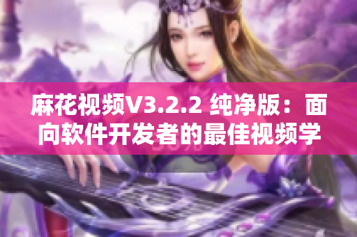 麻花视频V3.2.2 纯净版:面向软件开发者的最佳视频学习工具 麻花视频V3.2.2 纯净版:面向软件开发者的最佳视频学习工具