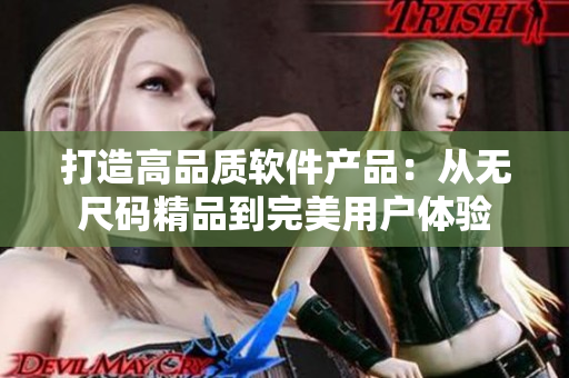打造高品质软件产品:从无尺码精品到完美用户体验 打造高品质软件产品:从无尺码精品到完美用户体验