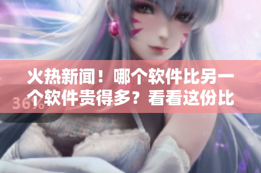 火热新闻!哪个软件比另一个软件贵得多?看看这份比较报告 火热新闻!哪个软件比另一个软件贵得多?看看这份比较报告